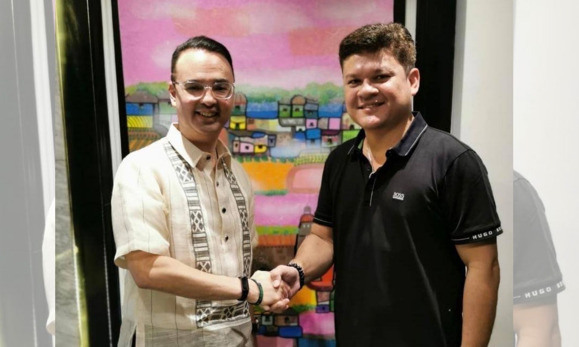 House Speaker Alan Peter Cayetano and Deputy Speaker Paolo Duterte <i></noscript>Photo: PTV / FB</i>
