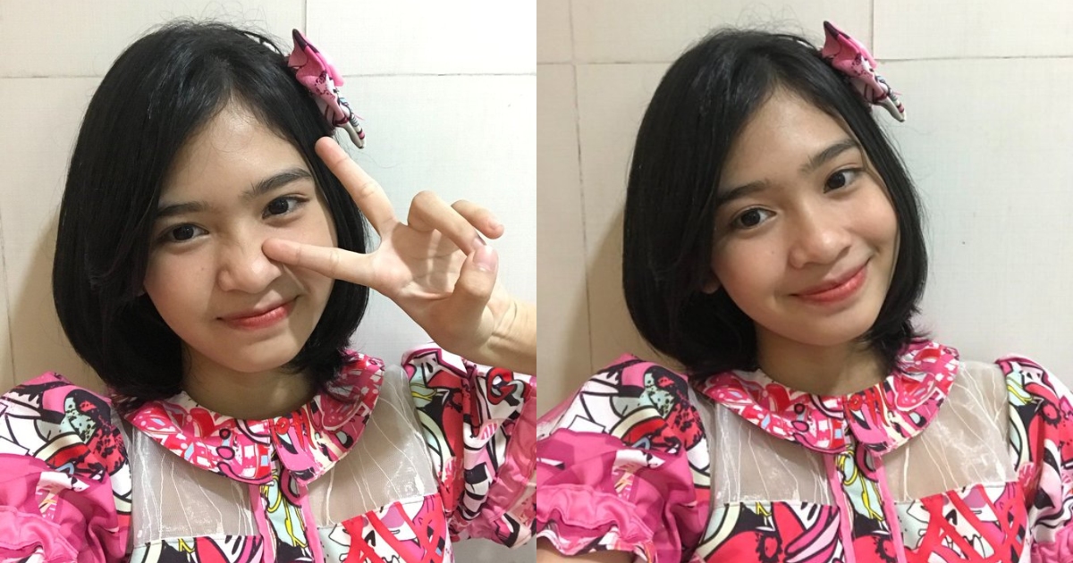 Flora Shafiqa, a member of idol group JKT48, had tested positive for coronavirus last week and currently recovering at the hospital. Photo: Twitter/@S_FloraJKT48