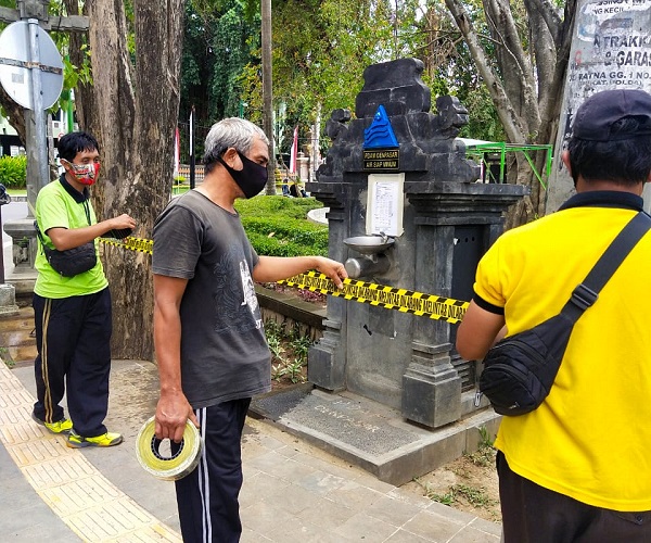 A number of places in Bali have been temporarily closed this week to control the rising number of COVID-19 cases. Photo: Denpasar City Government