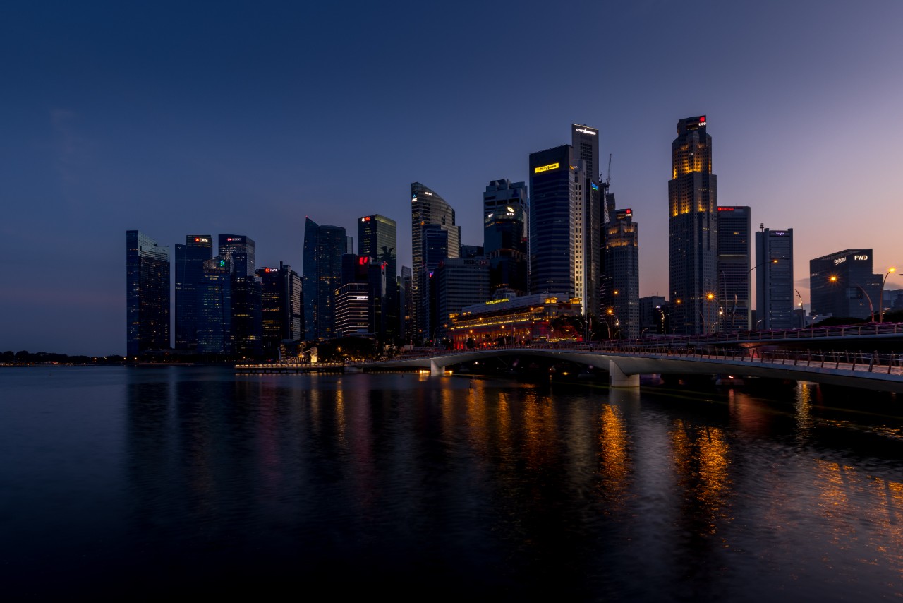 Singapore’s business district. Photo: Christoph Theisinger