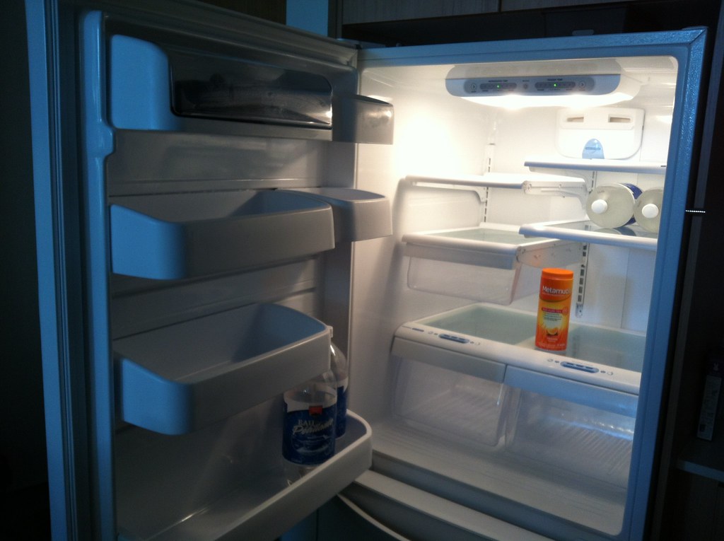 An almost empty fridge. Photo: clhendricksbc 