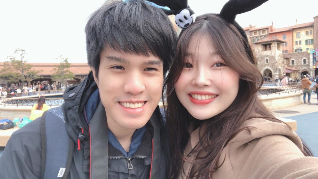 Patcharee Rattarangsee and her South Korean boyfriend. Photo: Courtesy Love is Not Tourism