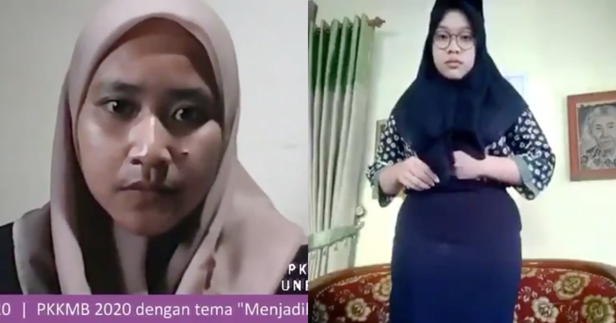 A video clip of the ospek-via-Zoom, which became widely circulated since yesterday, shows three senior students taking turns yelling at freshmen from Unesa’s Faculty of Education about their orientation uniform. Unesa, the State University of Surabaya, is located in the East Java capital. Screenshot from video