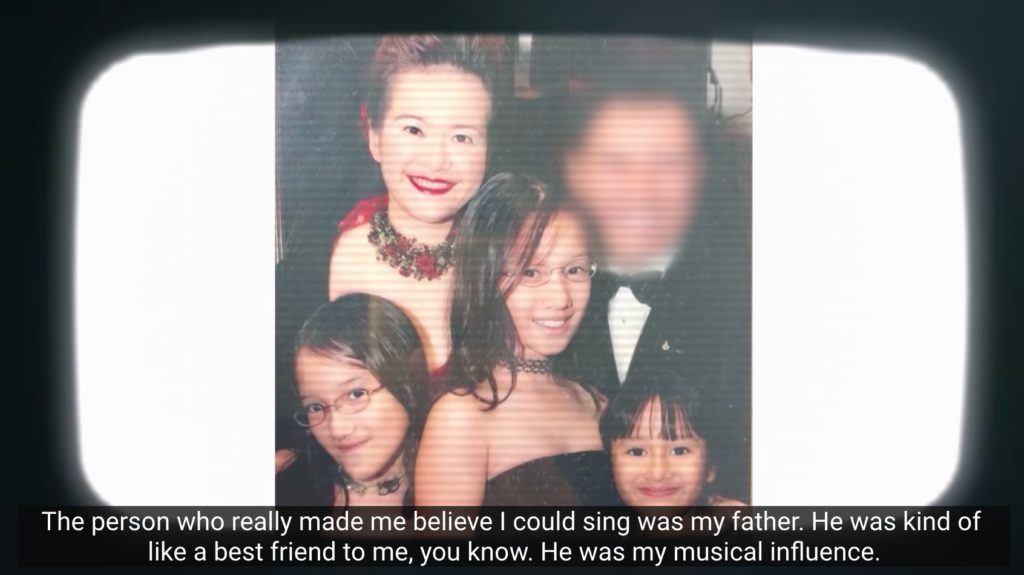 The Rasifs in an image that blurred out father David Rasif. Image: Subaru Asia/YouTube