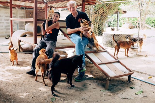 John and his late wife Gill Dalley, with whom he began Soi Dog Foundation. Photo: Soi Dog Foundation / Courtesy
