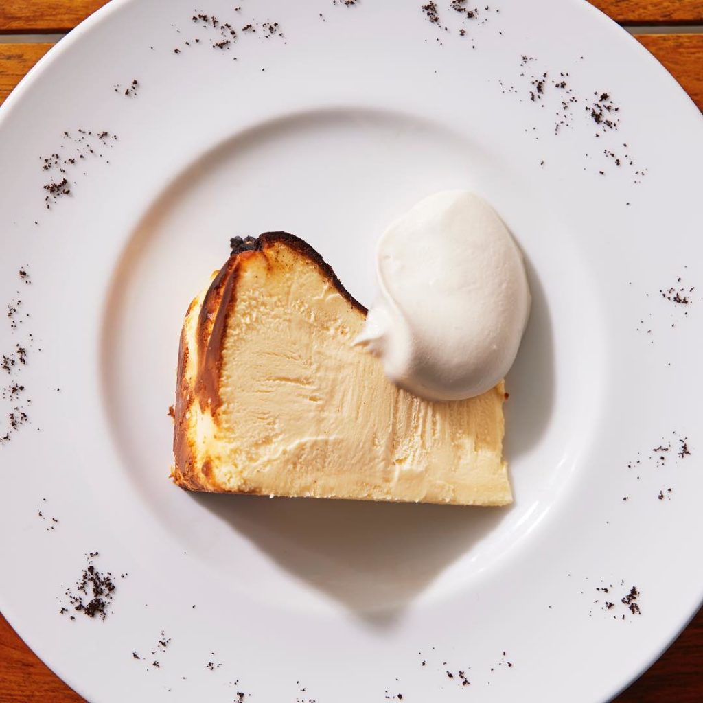 Burnt cheesecake with whipped cream by The Tokyo Restaurant. Photo: The Tokyo Restaurant/Instagram