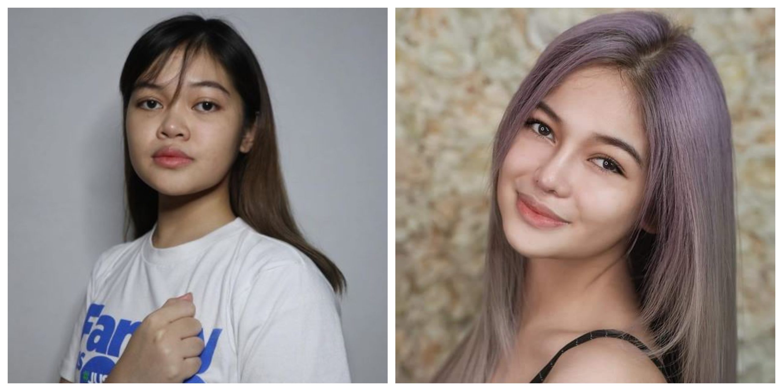 Janine Berdin’s before and after shots. Photos: Berdin/IG and ML Salon and Spa