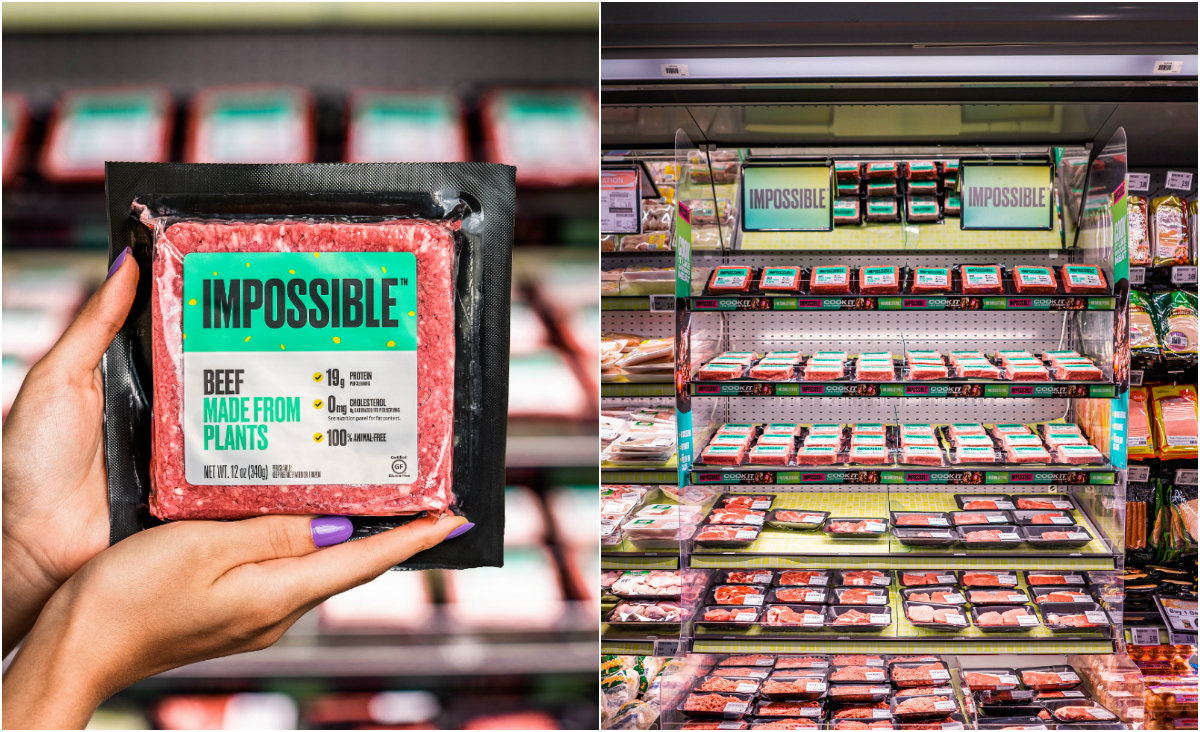 Impossible Beef at an NTUC store. Photos: Impossible Foods
