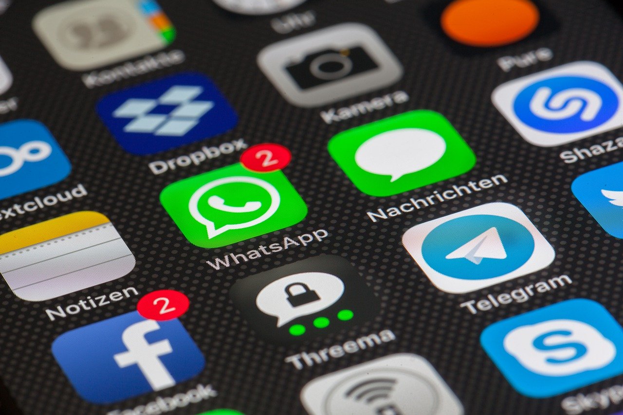File photo of WhatsApp icon as shown on a phone screen. Photo: Pixabay