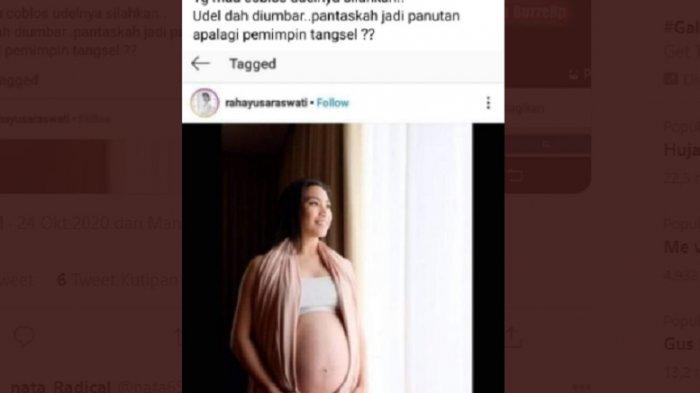 Indonesian politician Rahayu Saraswati Djojohadikusumo’s maternity photo reposted for misogynistic ridicule online. Photo: Facebook
