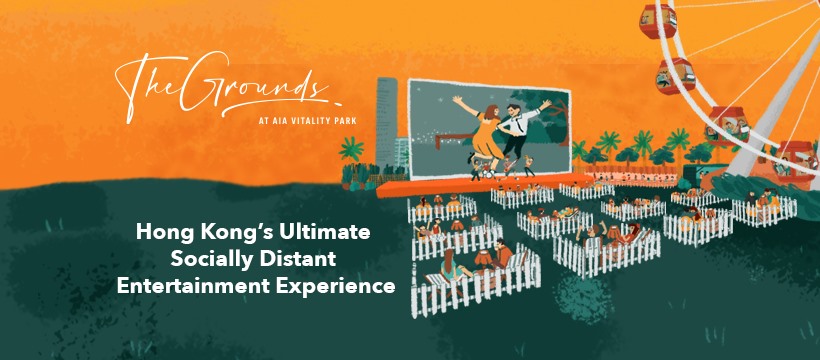 The Grounds is providing a wide range of socially distanced entertainment experiences, from snuggling up to watch Finding Nemo to lululemon fitness classes. 