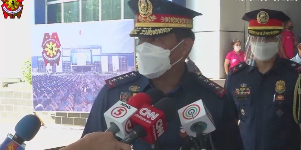 Philippine National Police chief General Camilo Cascolan. Screenshot from PNP video.