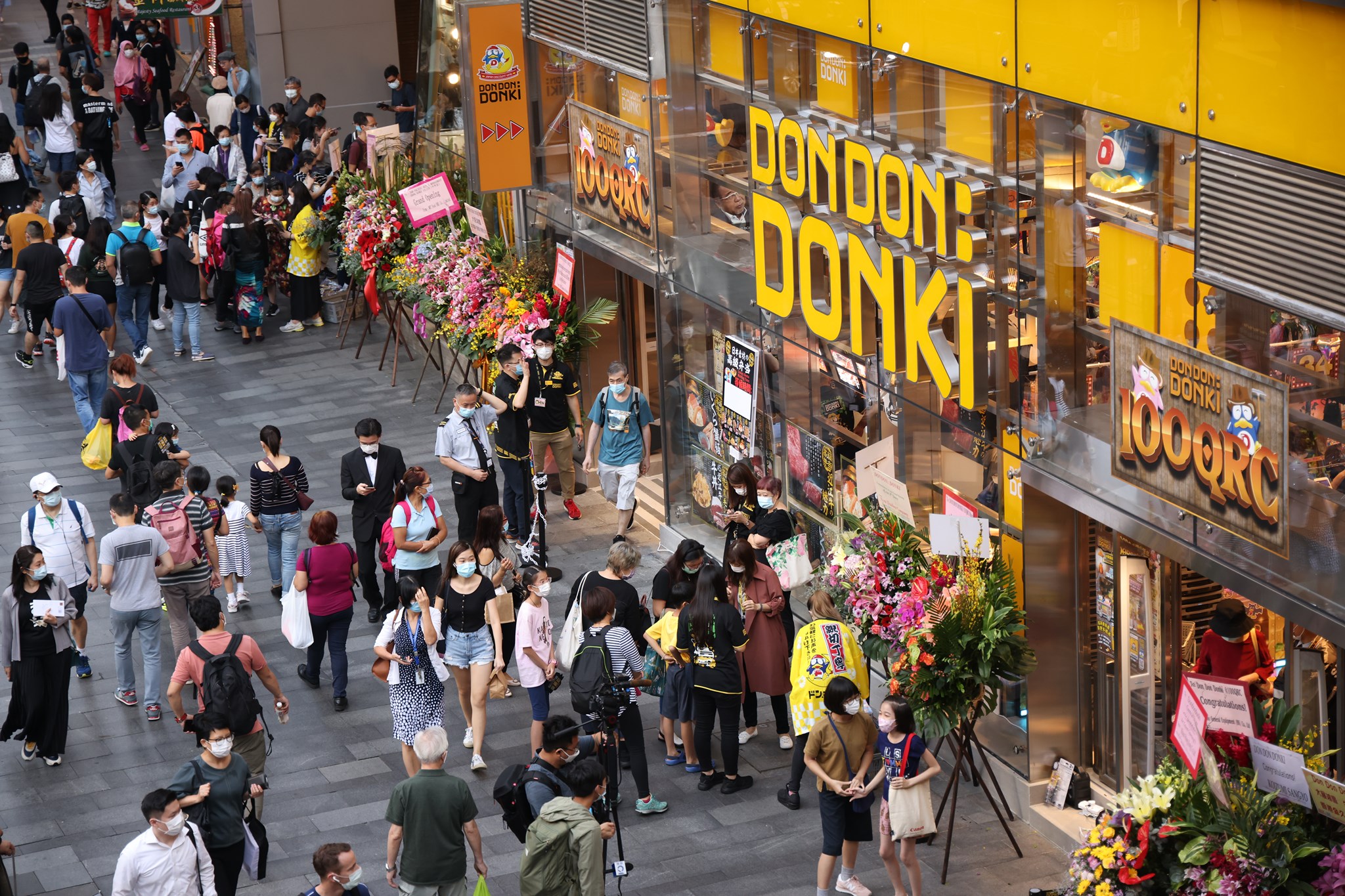 The opening of Don Don Donki in Central attracted throngs of excited shoppers. Photo via Facebook/Don Don Donki