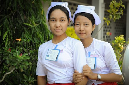 File photo of Myanmar nurses. Photo: United Nations Population Fund