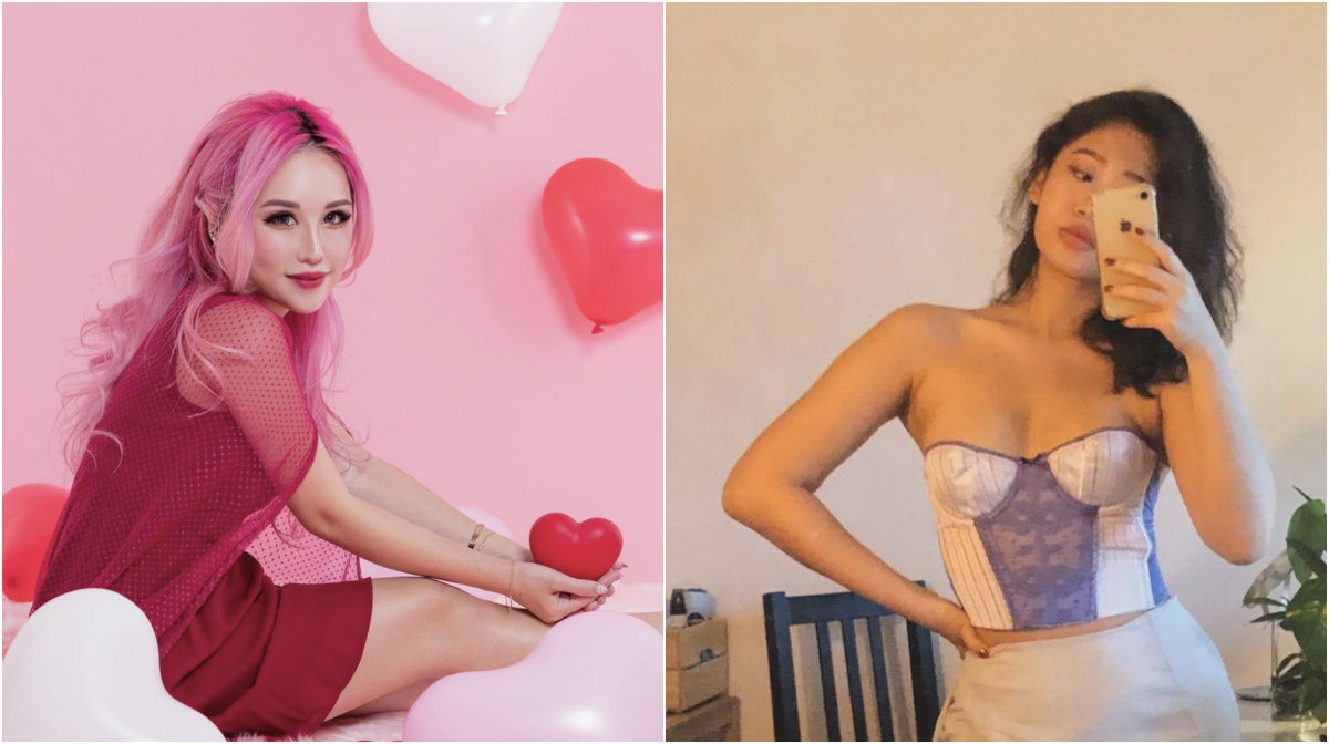 At left, Cheng in a February photo, Quek in an August photo. Photos: Xiaxue/Instagram, Elou.ease/Instagram
