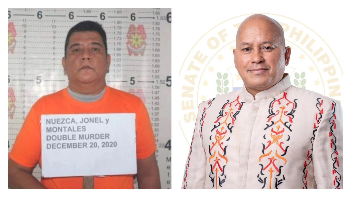 Killer cop Jonel Nuezca (left) and Senator Ronald “Bato” dela Rosa. Photo: Philippine National Police and Dela Rosa/FB