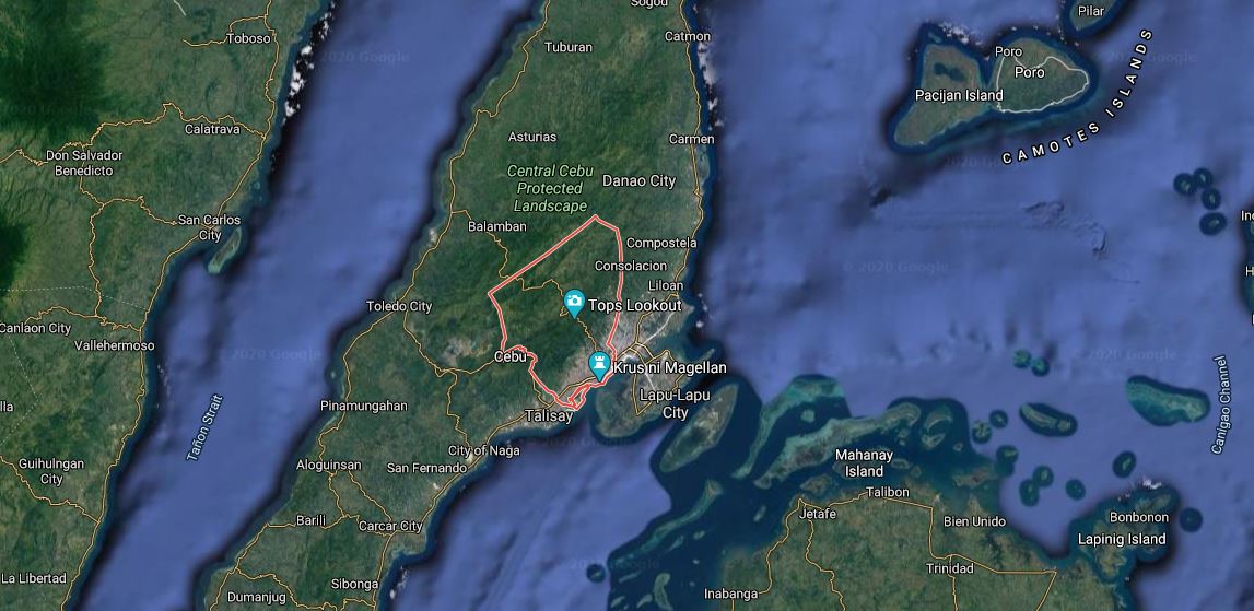 Cebu City map. Image from Google maps