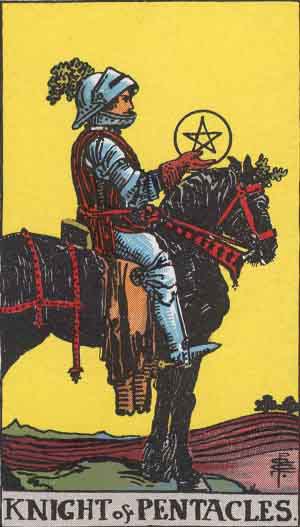 Knight of Pentacles card. Photo: Wikimedia Commons