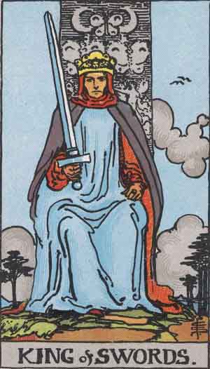 King of Swords card. Photo: Wikimedia Commons