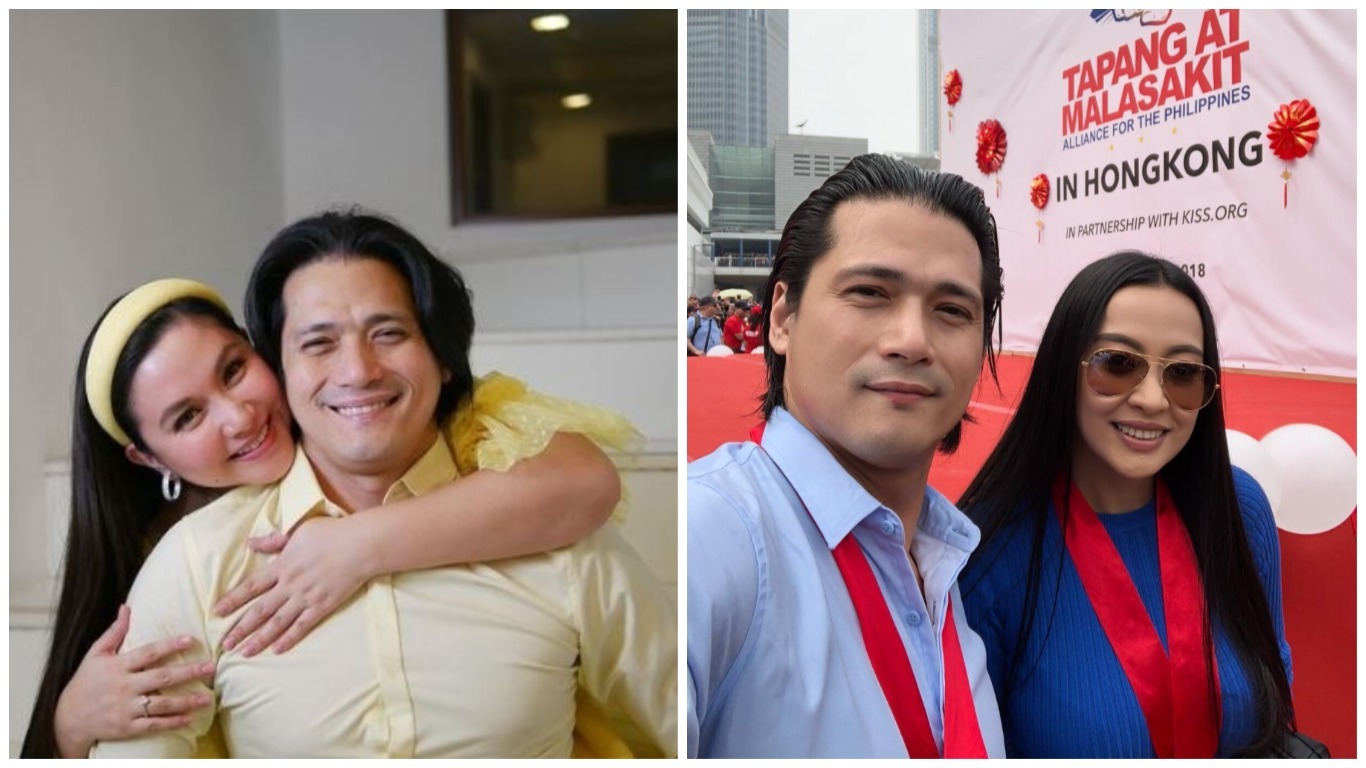 Mariel Padilla and husband Robin Padilla. Robin with Mocha Uson in an overseas trip. Photo: Mariel/IG; Uson/FB