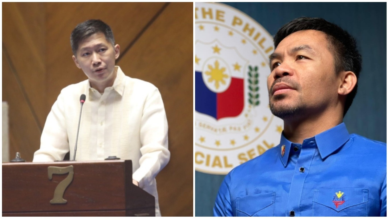 Congressman Eric Yap and Senator Manny Paquiao. Photos: Yap/FB, Pacquiao/FB
