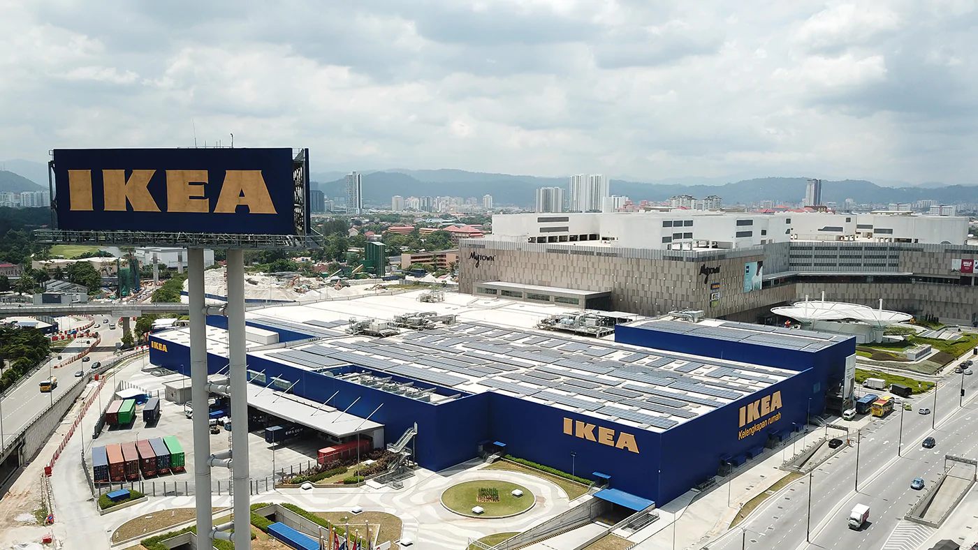 Aerial view of IKEA Cheras in Kuala Lumpur. Photo: IKEA/Facebook
