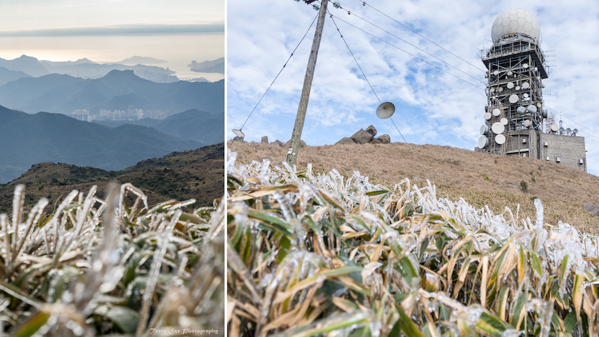 Photographers captured the rare, wintry sight as temperatures on Hong Kong’s highest peak plunged below zero. Photos: Terry Sze