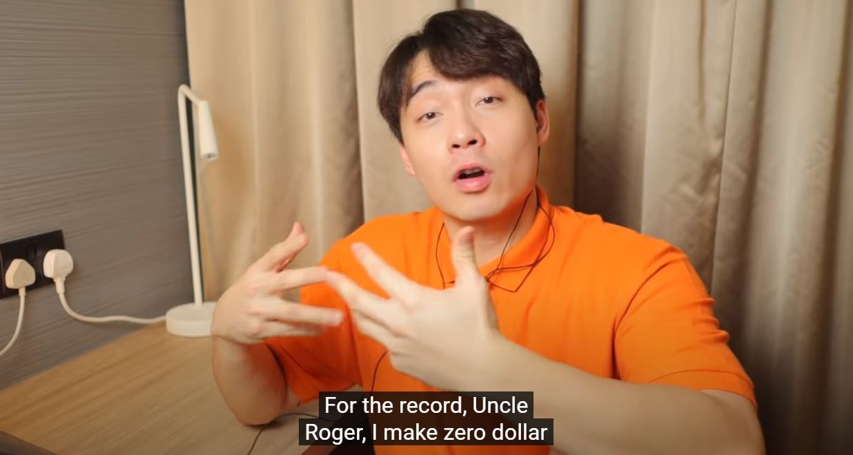 Screenshot of Uncle Roger, aka Nigel Ng, in a video dated Jan. 16, 2021. Photo: Nigel Ng/YouTube