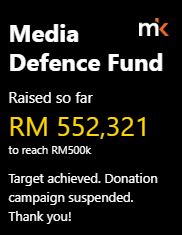 Latest update on the fundraiser by MalaysiaKini