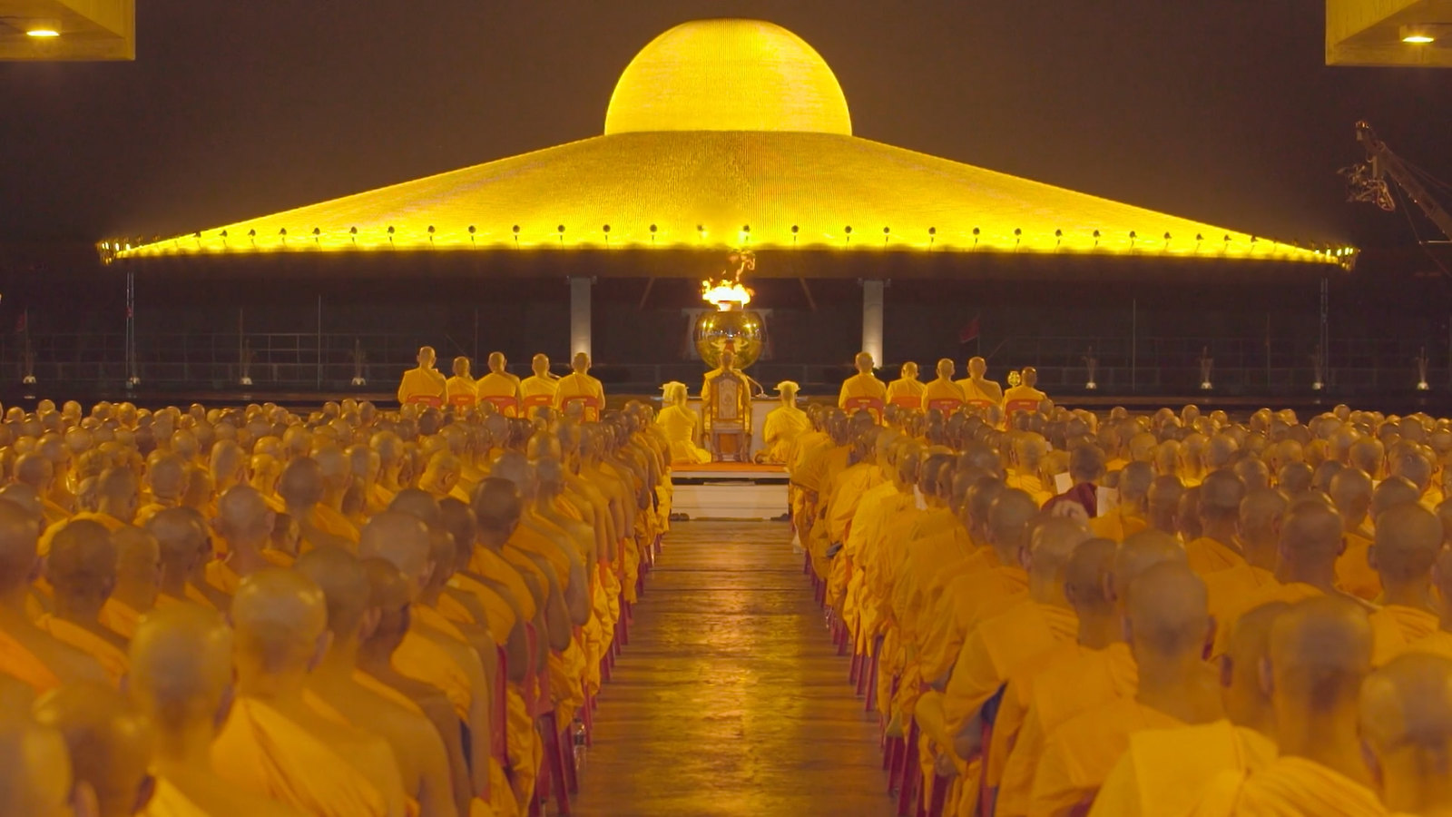 
Wat Dhammakaya and its monks in a scene from ‘Come and See.’
