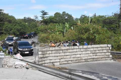 The wall built by the Bureau of Corrections. Photo: Muntinlupa PIO/FB