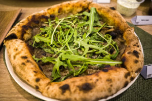 The 10-inch Tartufo pizza that has a truffle mushroom base with parmesan cheese and arugula. Photo: Coconuts