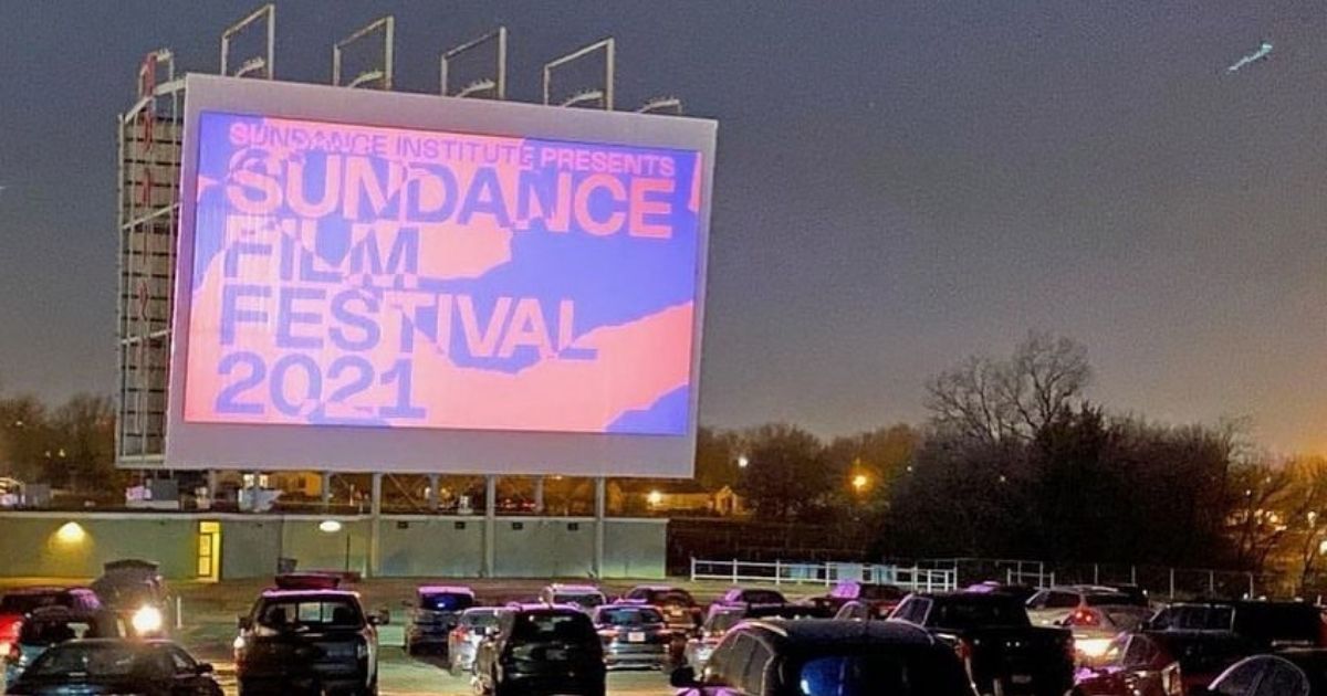 A drive-in screening of Sundance Film Festival 2021 at Circle Cinema in Tulsa, Oklahoma. Photo: Instagram/@circlecinema & @sundanceorg