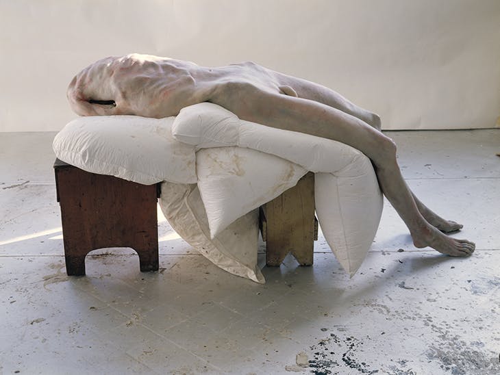 A sculpture by Belgian artist Berlinde De Bruyckere.