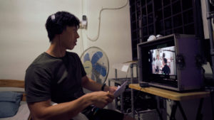 Ho at work directing the film. Photo: Jet Ho