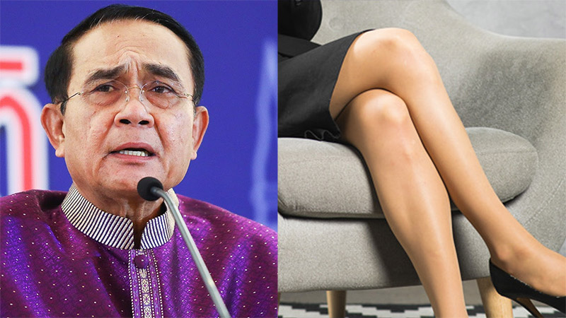 File photos of Prayuth face, at left, and his professed pet peeve, at right.