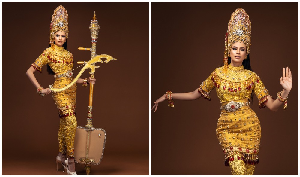 Jasebel Robert wearing the ‘Mak Yong’ costume. Photos: Miss Grand Malaysia/Facebook
