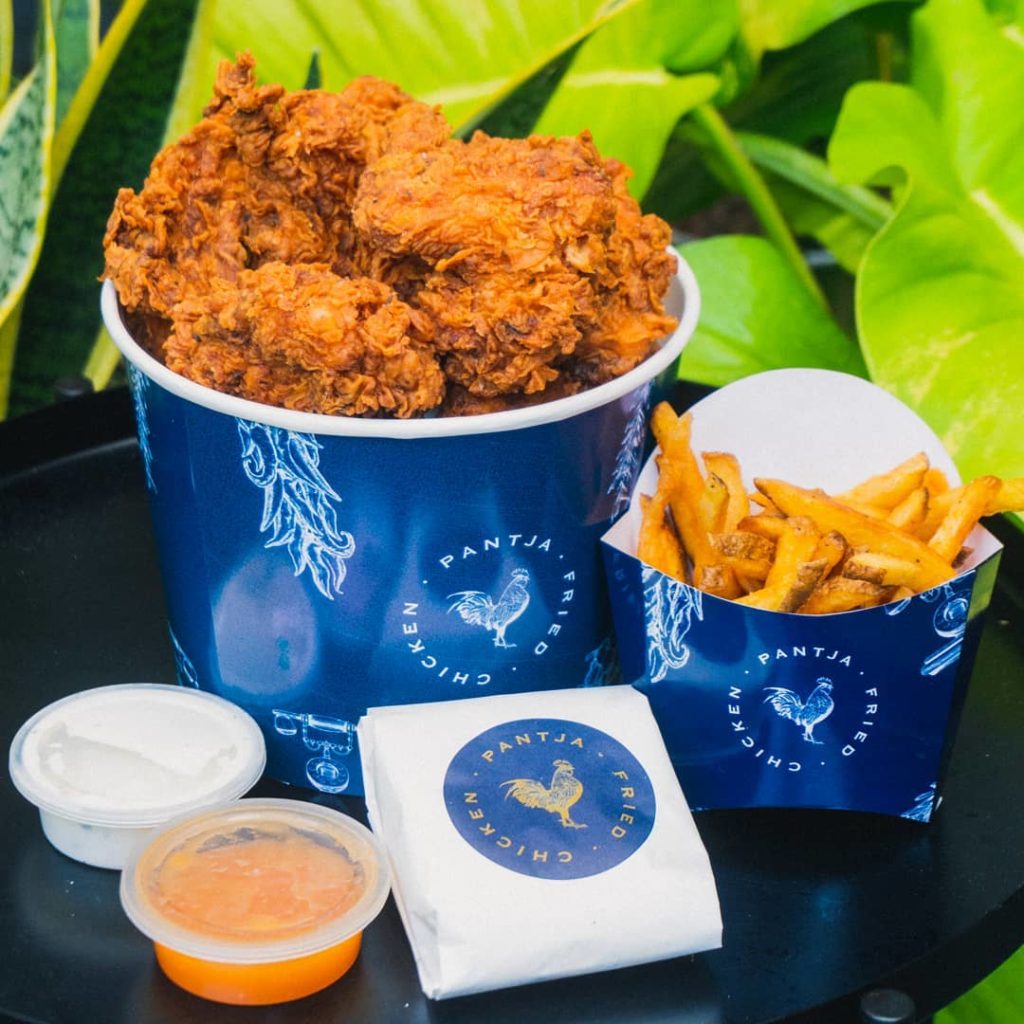 Pantja Fried Chicken's fried chicken bucket. Photo: Instagram/@pantjafriedchicken