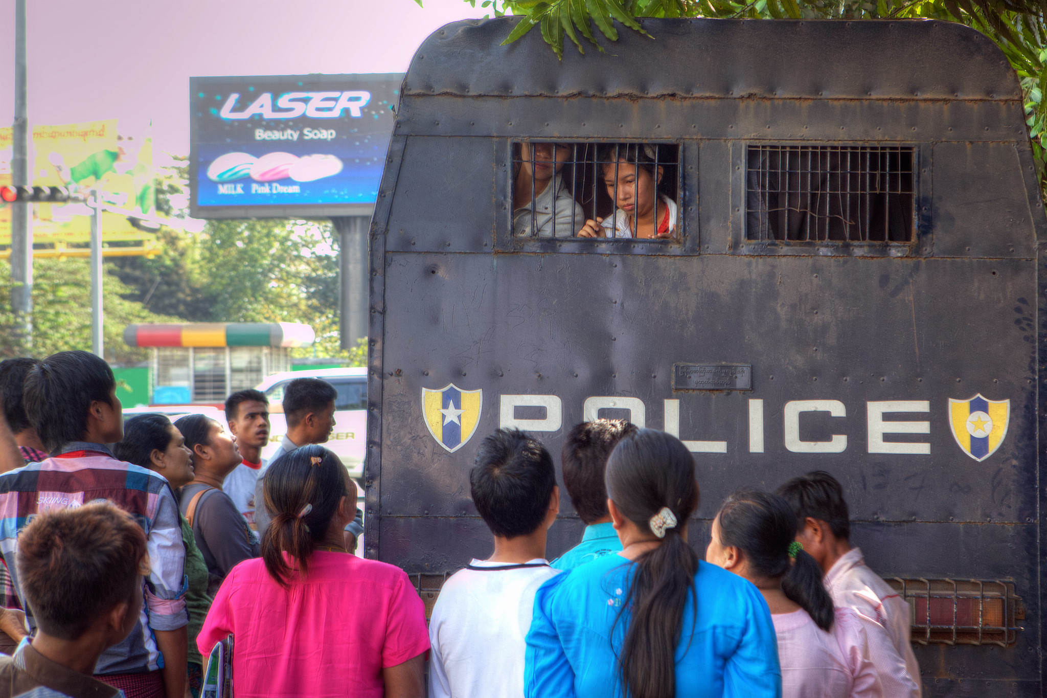 File photo of police in Yangon. Photo: Timothy Neesam