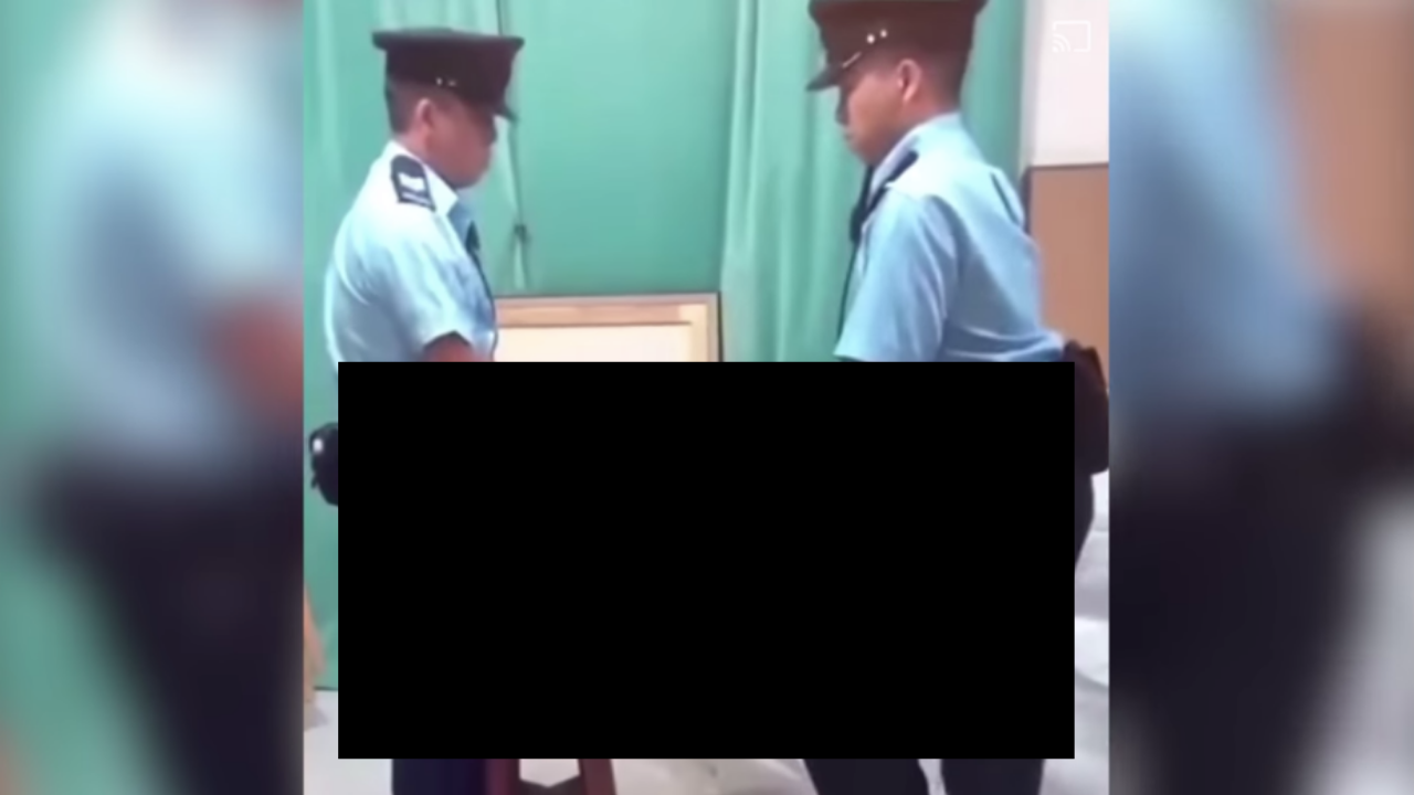 The police force says it does not rule out the possibility that the men in the video are impersonating officers. Photo: Facebook/Real Facts Media