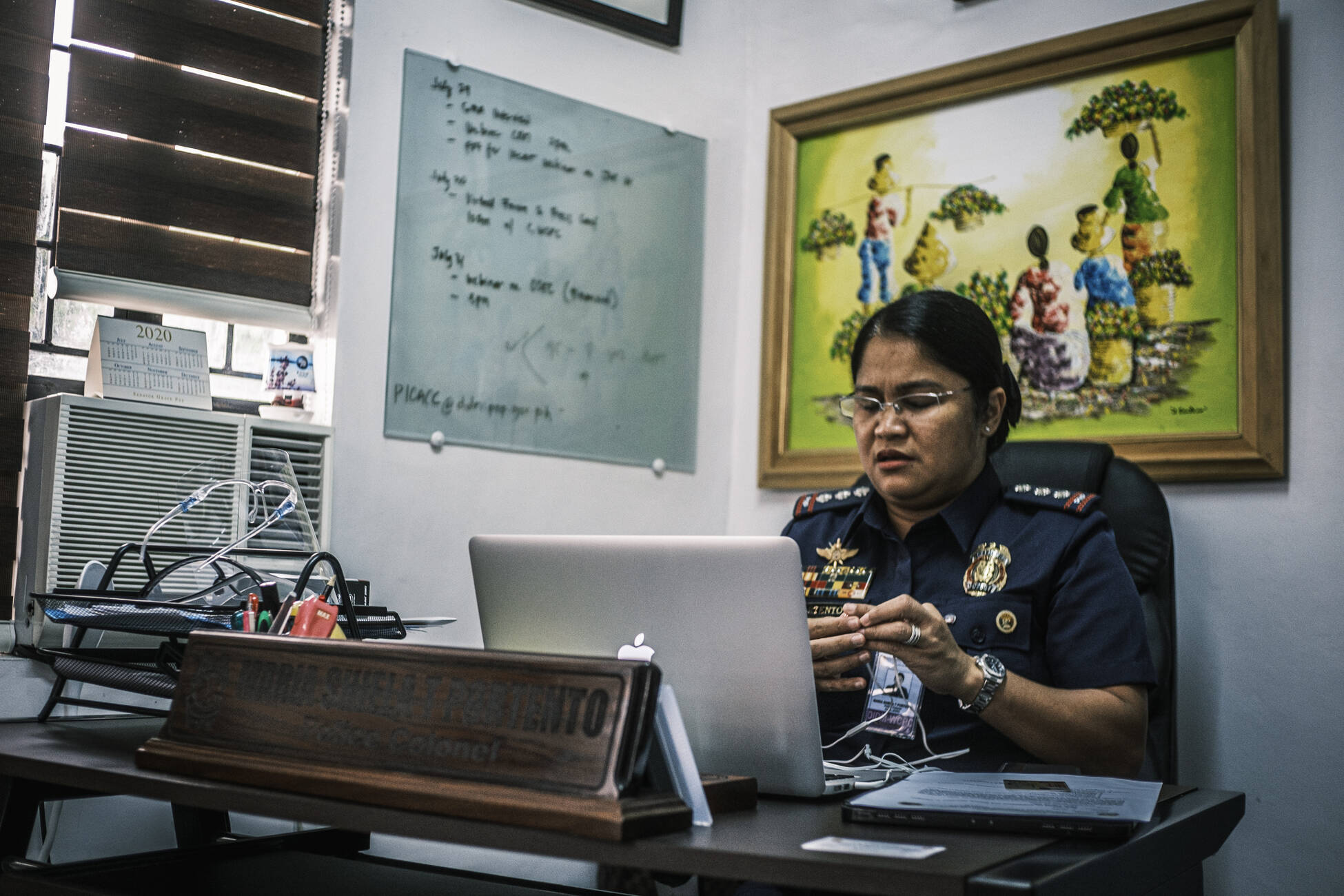 Colonel Sheila Portento is responsible for investigating child exploitation cases in the National Capital Region. Photo: Luis Liwanag