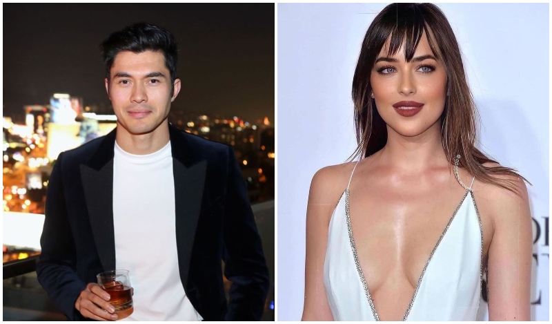 Henry Golding in a photo from December 2019, at left, and Dakota Johnson at right. Photos: Henry Golding and Dakota_Johnson_Fans/Instagram
