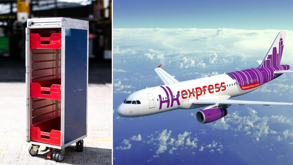 The struggling airline is selling its in-flight trolleys so that you can recreate your own flying experience at home. Photo: HK Express