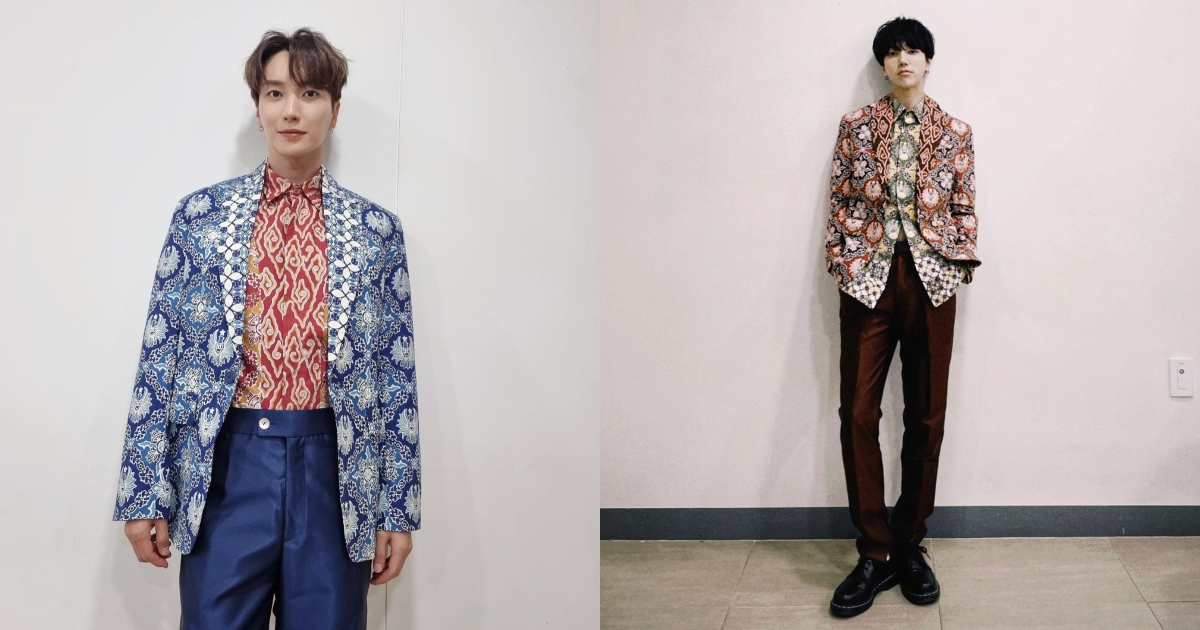 In what appears to be an attempt to appeal to the wide market of K-pop fans in Indonesia, West Java Governor Ridwan Kamil took to Instagram yesterday to show off the batik patterns that he designed, which were worn by two members of boyband Super Junior: leader Leeteuk (L) and one of the group’s main vocalists, Yesung (R). Photo: Instagram/@xxteukxx & @yesung1106