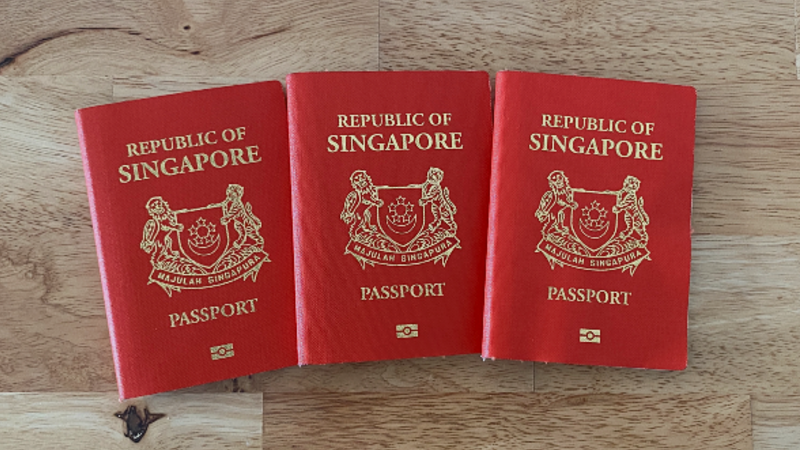 Singapore passports. Photo: Coconuts
