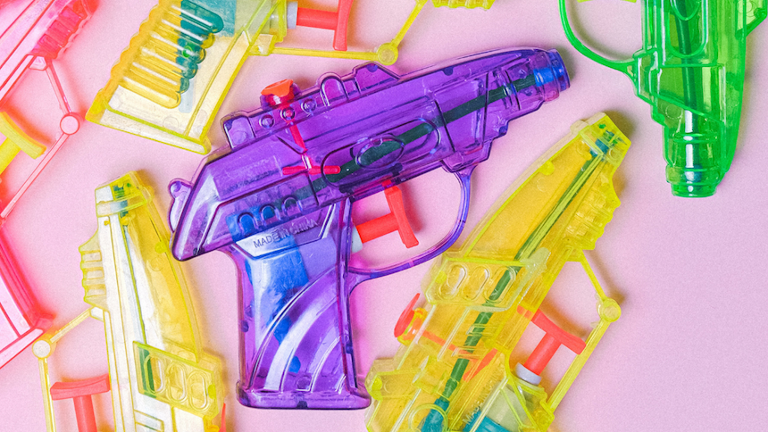 The man wielded a water squirt gun at staff as he demanded they hand over HK$200 million. Photo: Pexels/Anna Shvets