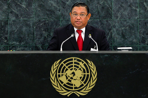 Foreign Minister Wunna Maung Lwin at the UN Assembly’s 70th annual General Debate. Photo: UN News
