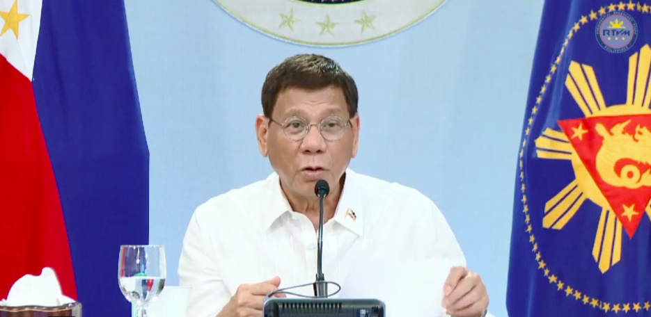 President Rodrigo Duterte addresses the nation, June 28, 2021