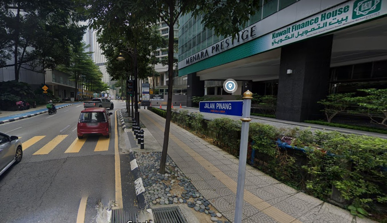 Google Street View of Jalan Pinang. 