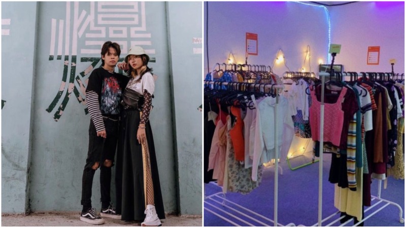 Five Finds models, at left, and its outlet on Beach Road, at right. Photos: Five Finds/Instagram